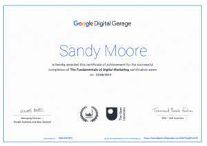 digital marketing certificate Google